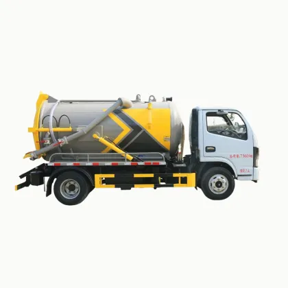 Dongfeng 4000 liters Small Vacuum suction sewage truck