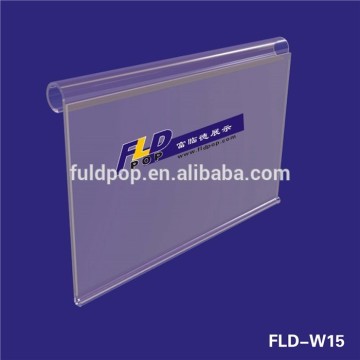 New design high quality supermarket plastic shelf talker