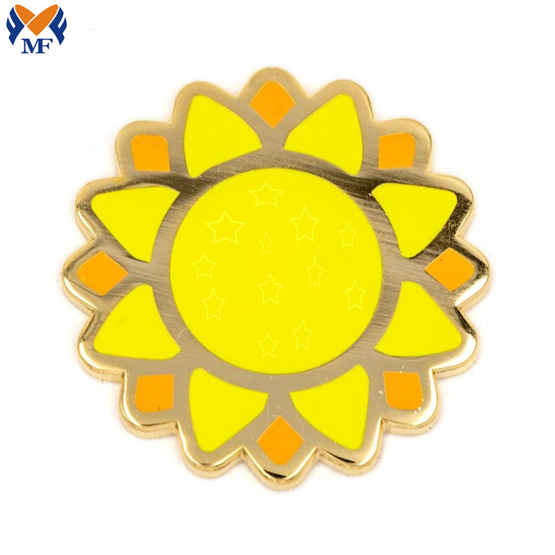 Smile Sun Pin Badge