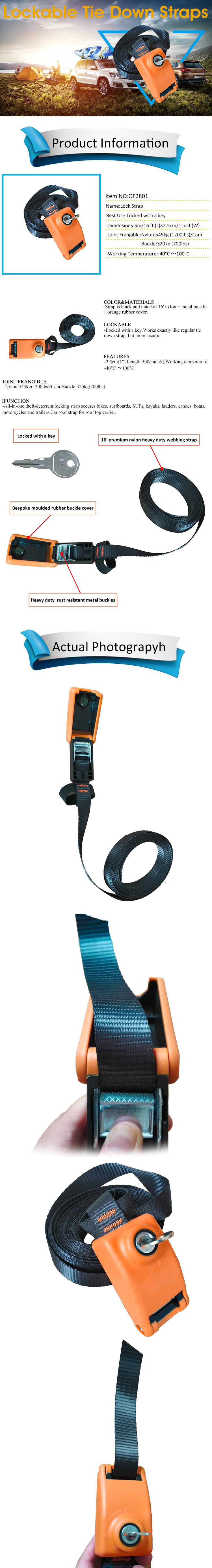 Lockable Tie Down Straps, High Quality Lockable Tie Down Straps on