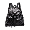 Novo Backpack Geométrico Backpack Back Feminino Aluno Backpack Moda Moda Backpack Bag