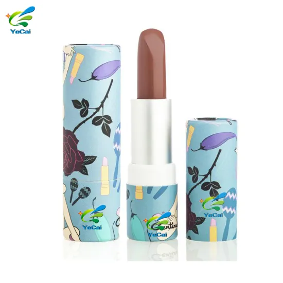 Free sample private label cosmetics packaging lipstick container lip balm paper tube