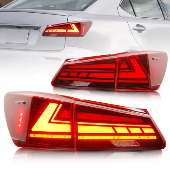 LED Tail Lamp LED Rear Light for IS250 IS300 IS350 ISF 2006-2012 (Red)