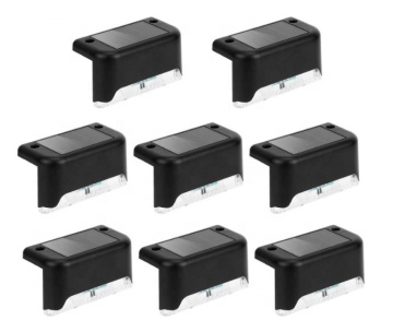 16-Pack Solar Deck Lights: Waterproof LED Step Lights for Outdoor Stairs