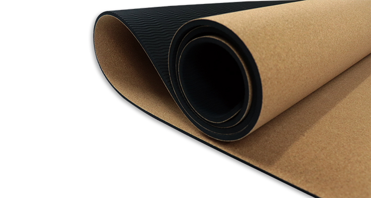 Cork and Tpe Yoga Mat