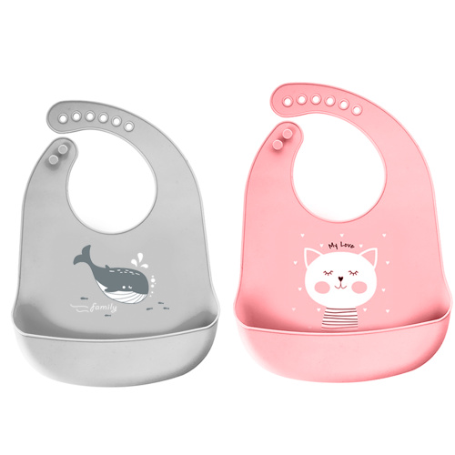 Healthy Waterproof BPA-FREE Silicone Baby Bibs