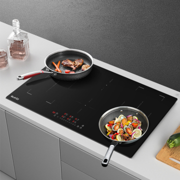 Large Commercial 220V 6 Burner Built-in Induction Cooktop