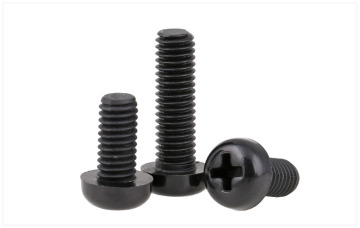 M3 nylon screws round head screws black