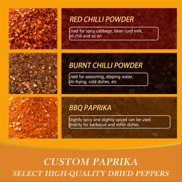 Paprika rossa a buon mercato all&#39;ingrosso Varietà personalizzata di paprika