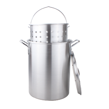 Aluminum Perforated Safety Hanger, 30 Quart Stock Pot, Strainer Basket, Deep Fryer Kit with Injector and Thermometer: Comprehensive Kitchen Tool Set