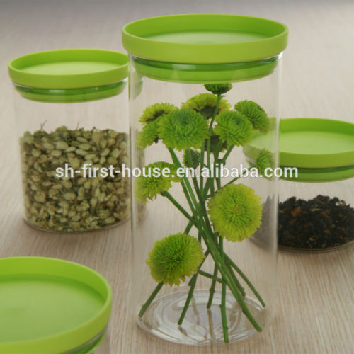 Houseware glass canister, eco-friendly
