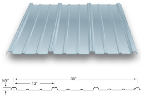 Post Rib Panel Fastening Pattern Regal Rib Exposed Fastener Metal Panel Forming Machine, High Quality ...