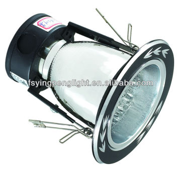 Vertical downlight, YP250B, 2.5 inch, black/satin nickel