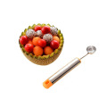 New Creative Ice Cream Dig Ball Spoon Baller of Varied Cold Dishes Tool Watermelon Melon Fruit Spoon Wood Spoon Coffee Spoon