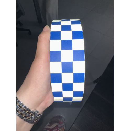 پارچه بازتابنده شطرنجی نقره ای با دید بالا