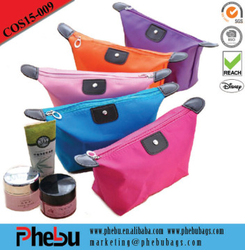 Wholesale custom cheap Low MOQ Waterproof eco beauty cosmetic bag(COS15-009)