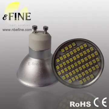 GU10 60 SMD led light warm white 3W aluminum body