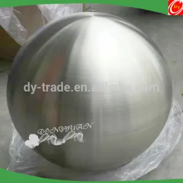 600mm Large Stainless Steel Hollow Brush Ball , Metal Ball with Matt Surface for Garden Decoration
