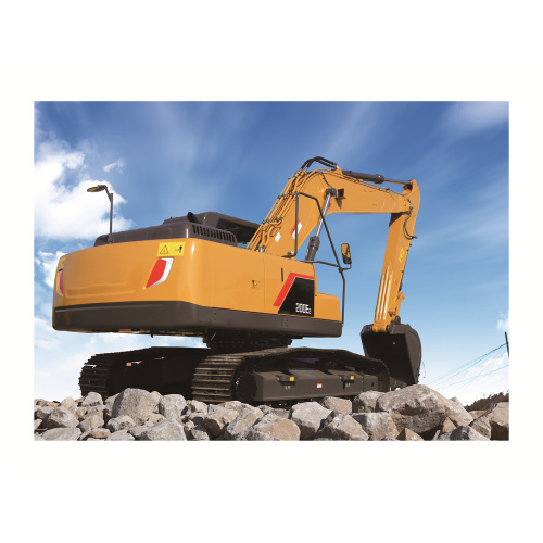 crawler excavator with standard bucket