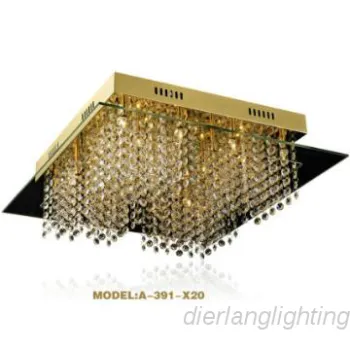 Modern decorative glass crystal ceiling light