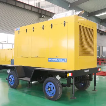 300KW diesel generator set Fire acceptance generator set fire emergency backup generator