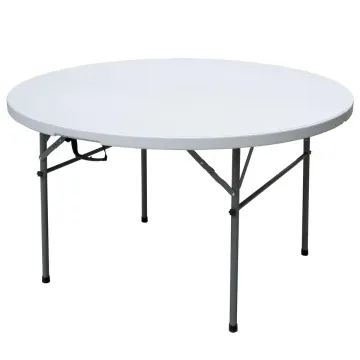 White HDPE Blow Molded Round and Square Folding Table for Wedding and Party Events