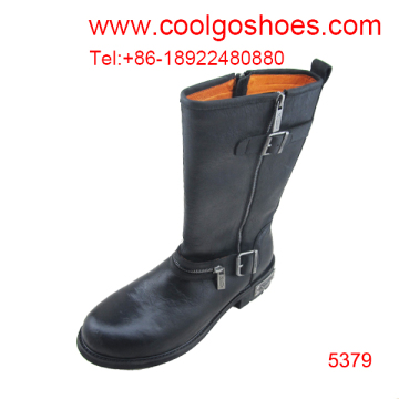 long boots with calfskin material from Coolgo