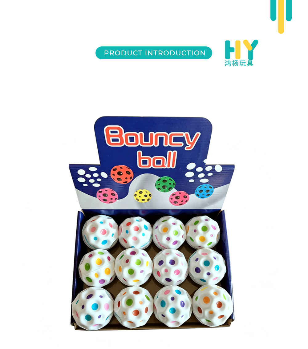 White Base Rainbow Dot Cave Bounce Balls X