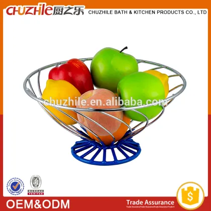 Home Basics iron or stainless steel chome painted fruit storage rack