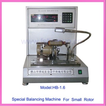 Small motor rotor balancing machine