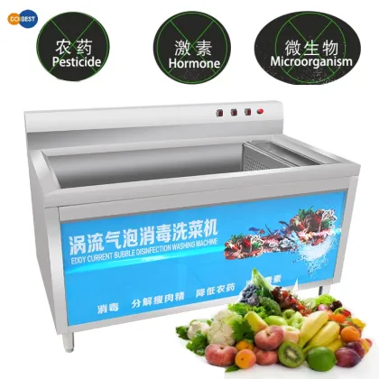Vegetable Vortex Wash Machine: S/S Residue Filter Food Processing Equipment for Fruit and Vegetable Washing