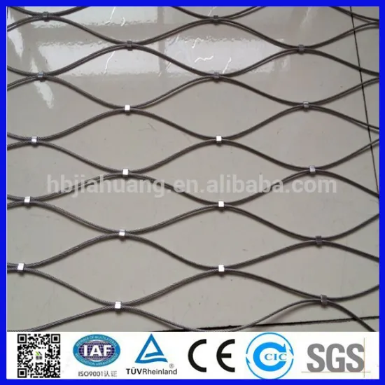 Black Oxide decorative flexible x-tend stainless steel ss wire rope mesh