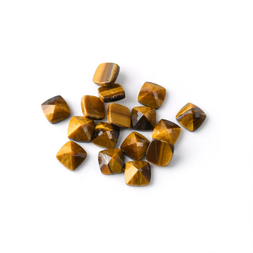 Tiger's eye Square Cabochon flat back Loose Gemstones