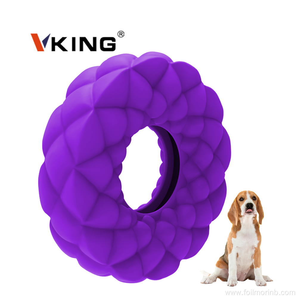 Natural rubber Ring Feeder Dog Play Chew toy