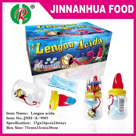 lengua acida tongue pop with powder candy