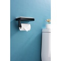 Toilettenpapierrollenhalter aus Edelstahl mit Regal