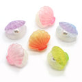 Colorful 3D Scallop Shell Resina Abbellimento Carino Clam Seashell Craft Charm Acquario Fai da te Decorazione Ragazza Pendente Gioielli Deco