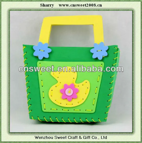 EVA hand sewing bag for kids easy operate