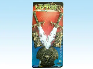 Bronze-Coloured Sword And Shield Toy