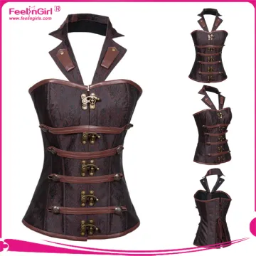 Stylish Wholesale Latex Waist Cinchers Steampunk Corset