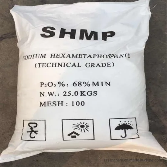 White Crystals Na6P6O18 SHMP 68% Calgon S