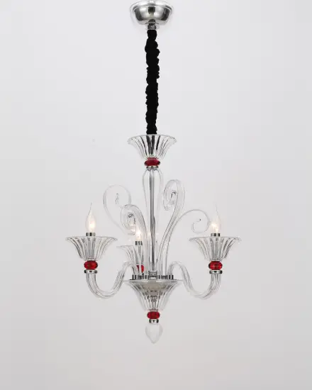 Modern Minimalist Living Room Decoration Glass Chandelier