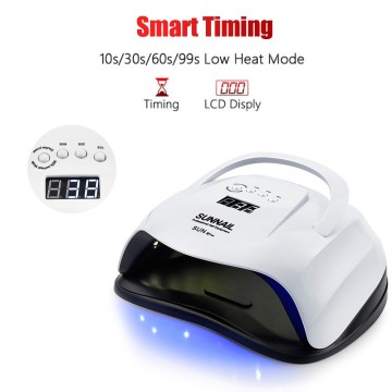 SUN X Plus 80W UV LED Nail Lamp with Sensor and LCD Display