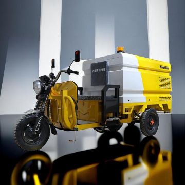 Electric three wheel fog cannon for watering