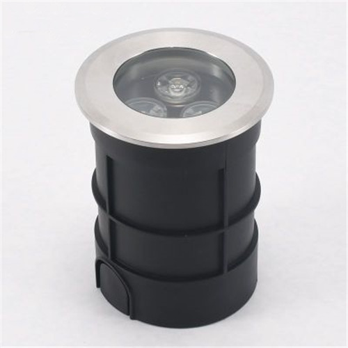 LEDER 3W Lampe enterrée à Led Noire