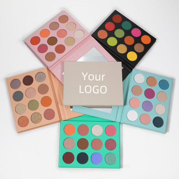 12 Warna Sorot Label Peribadi Mata Shadow Matte Shimmer Shine Shine Long Ending Ending