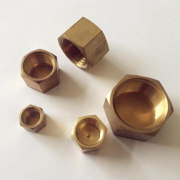 Pneumatic Fitting Hexagon Female Threaded Copper Brass End Plugs & Caps (1/8" - 3/4")