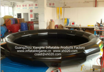 Huge sale commercial grade PVC Tarpauline IP019 inflatable black pool in stock
