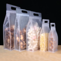 Custom zip lock plastic flat bottom clear Bag