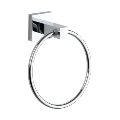New Design Towel Ring Zinc Alloy Hotel Bathroom Accessories Chrome Towel Rings